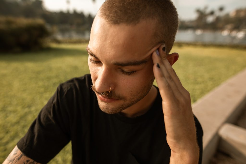 Close Up of a Stressed Man Trying To Find Out If He's In Keto